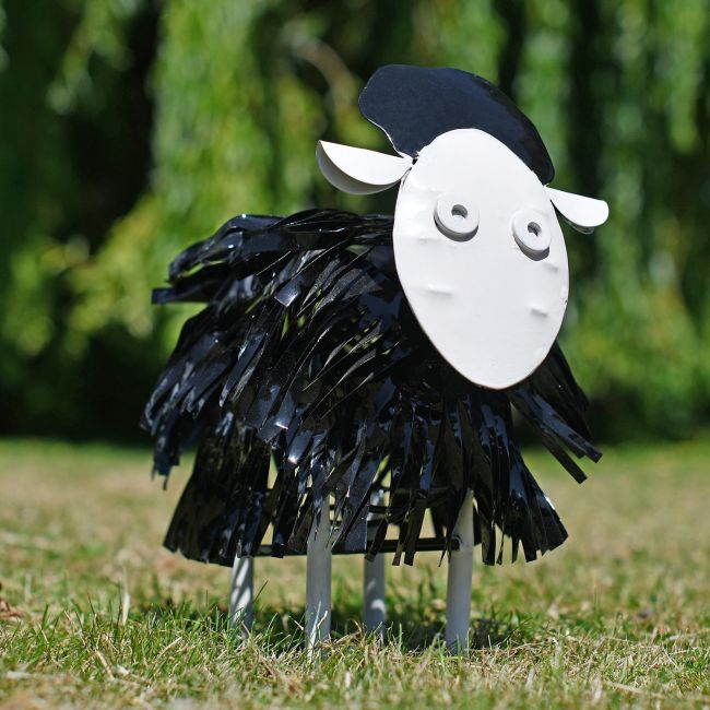 "Jacob Just The Job" Sheep Sculpture in Situ in the Garden "Jacob Just The Job" Sheep Sculpture in Situ in the Garden