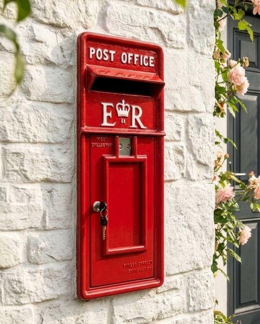 "Original Reproduction" Red Elizabeth Regina Post & Parcel Front Only digital illustration copy