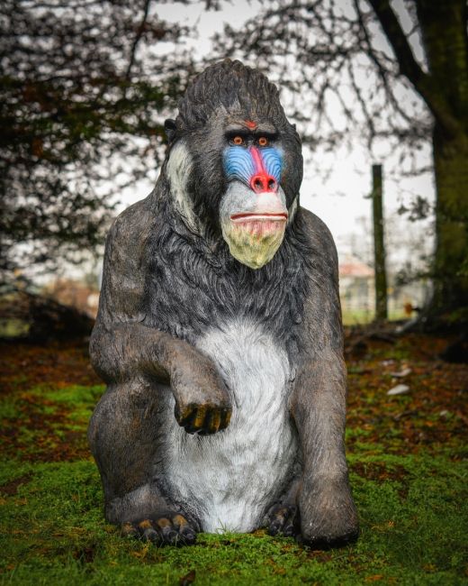 "Patriarch Mandrill" Fibreglass Garden Sculpture
