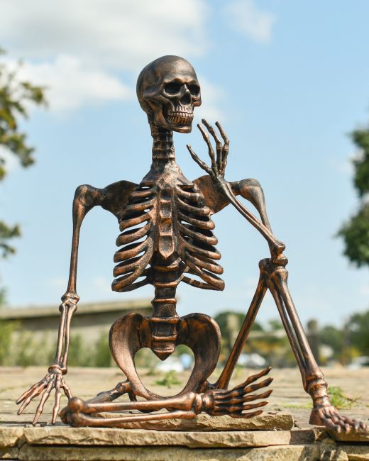 "Percival" the Pensive Skeleton - Copper "Percival" the Pensive Skeleton - Copper