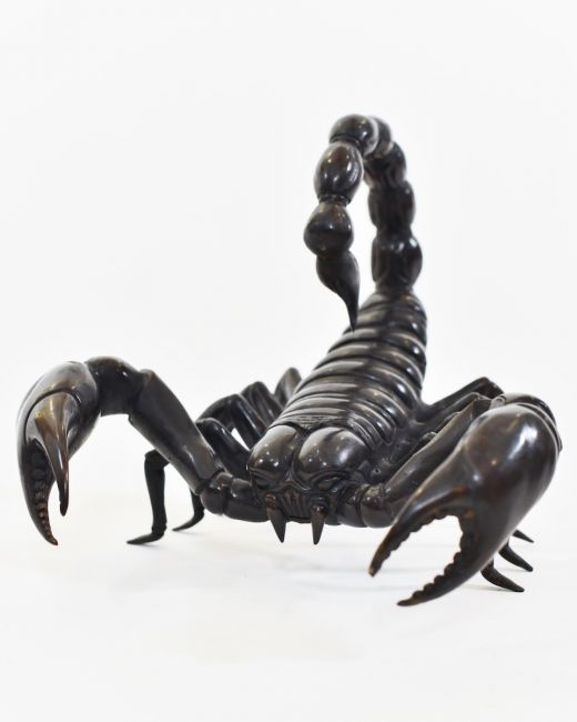 "Primal Sting" Cast Brass Scorpion Sculpture