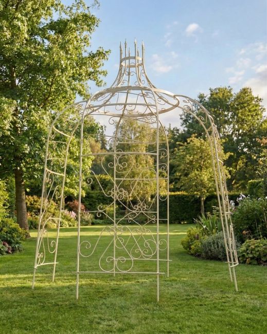 "Rapunzel" Cream Tower Top Gazebo ai illustration