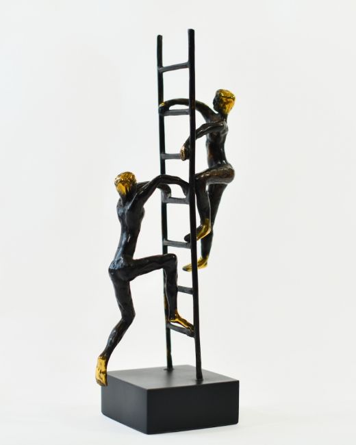 "Summit Seekers" Cast Brass Sculpture