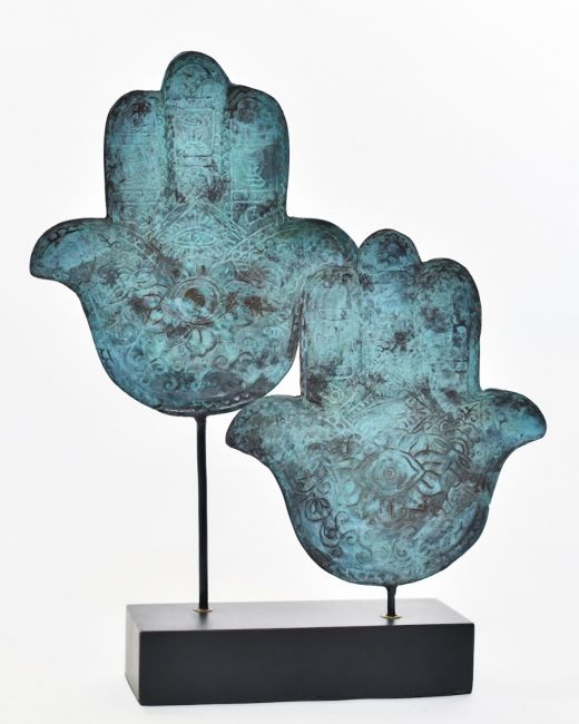 ""The Dual Guard" Cast Brass Sculpture