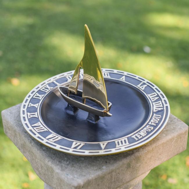 "Trade Winds" Sailboat Bird Bath and Sundial - 300mm "Trade Winds" Sailboat Bird Bath and Sundial - 300mm