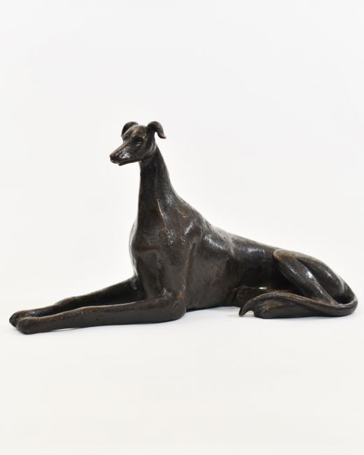 "Zenith Scout" Cast Brass Greyhound Ornament