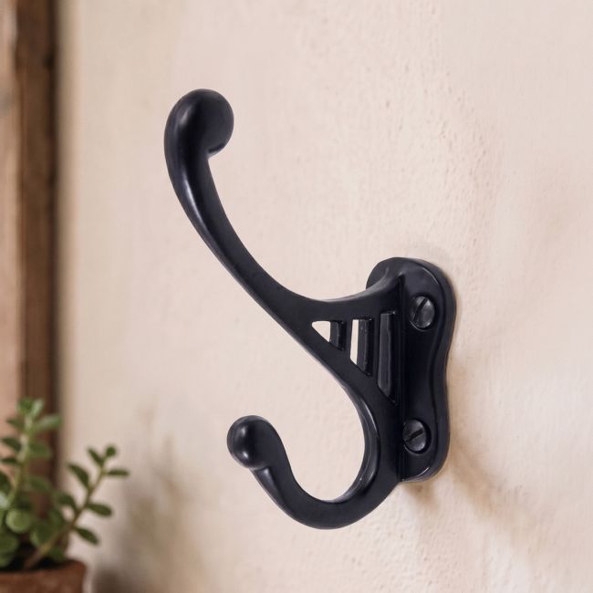 Bayswater Iron Coat Hook Finished in Black Bayswater Iron Coat Hook Finished in Black