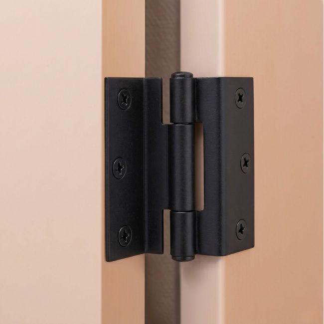 A Black Pair of Stormproof Hinges Available in Three different Finishes Attached to a Window - Digital Illustration A Black Pair of Stormproof Hinges Available in Three different Finishes Attached to a Window - Digital Illustration