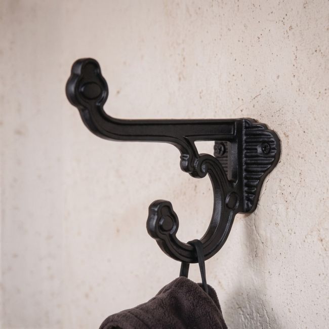 Coat Hook Black Iron Priory Coat Hook Black Iron Priory