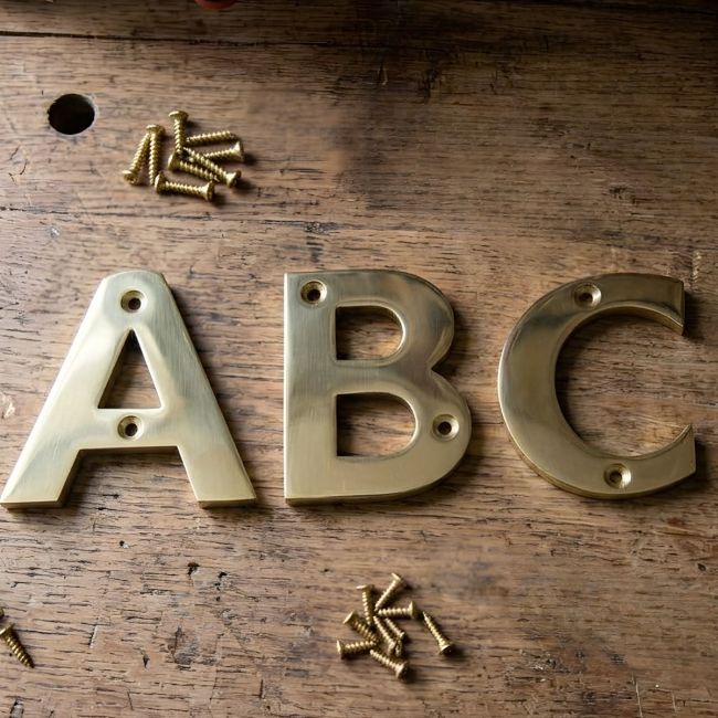 Polished Brass 3 Inch Letter A Screw Fix Letter Polished Brass 3 Inch Letter A Screw Fix Letter