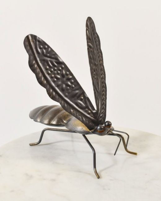 Agatha the Recycled Metal Honeybee Sculpture