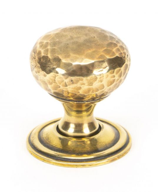 Aged Brass Hammered Mushroom Cabinet Knob Aged Brass Hammered Mushroom Cabinet Knob