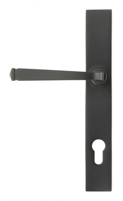 Aged Bronze Slimline Lever Espag Door Handle Front Aged Bronze Slimline Lever Espag Door Handle Front