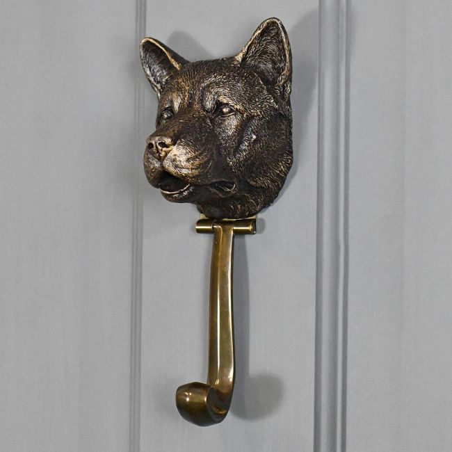 Akita Door Knocker in Situ Akita Door Knocker in Situ