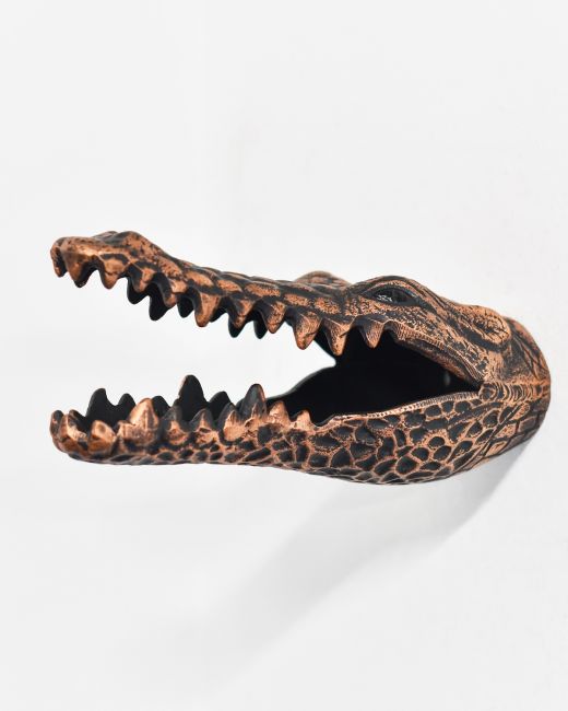 Copper Crocodile Wall Bust Copper Crocodile Wall Bust