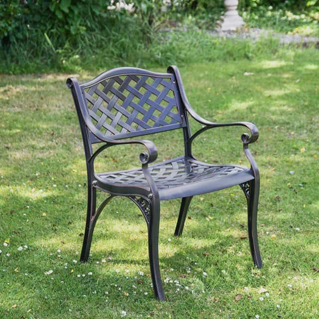 Antique Bronze "Summerworth " Dining Set in Situ Antique Bronze "Summerworth " Dining Set in Situ