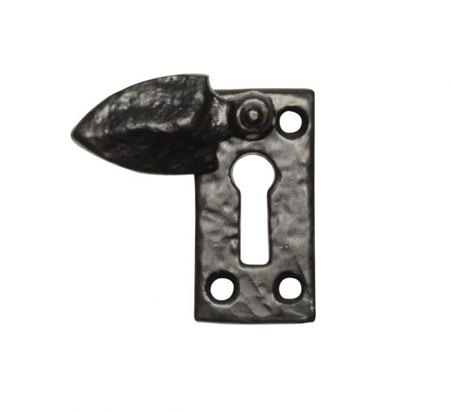 Antique Black Iron "Arrow Head" Sliding Keyhole Cover Antique Black Iron "Arrow Head" Sliding Keyhole Cover