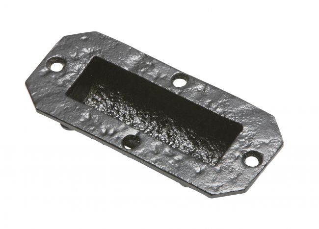 Antique Black Iron Flush Fitting Drawer Pull Handle Antique Black Iron Flush Fitting Drawer Pull Handle