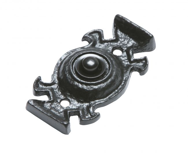 Antique Black Iron Gothic Style Front Door Bell Push Antique Black Iron Gothic Style Front Door Bell Push