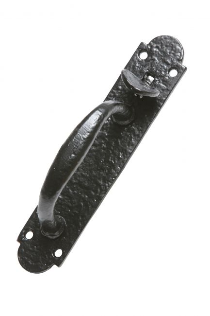 Antique Black Malleable Iron Suffolk Thumb Latch Set 