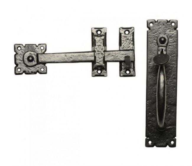 Antique Blacksmith Style Door Latch Set Antique Blacksmith Style Door Latch Set