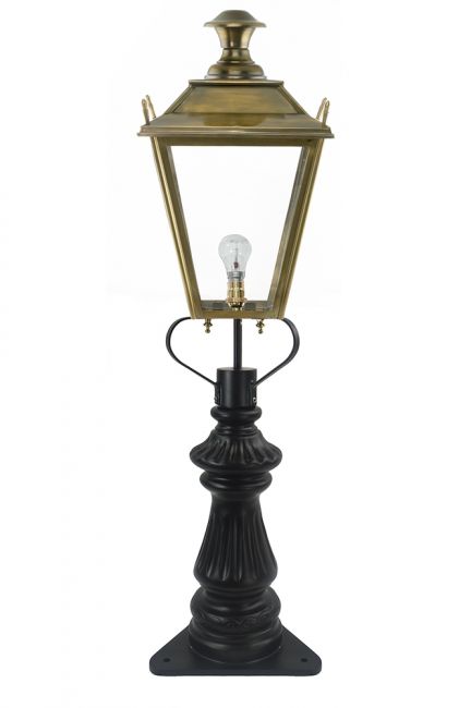 Antique Brass Dorchester Fluted Patio & Driveway Light 103cm Antique Brass Dorchester Fluted Patio & Driveway Light 103cm