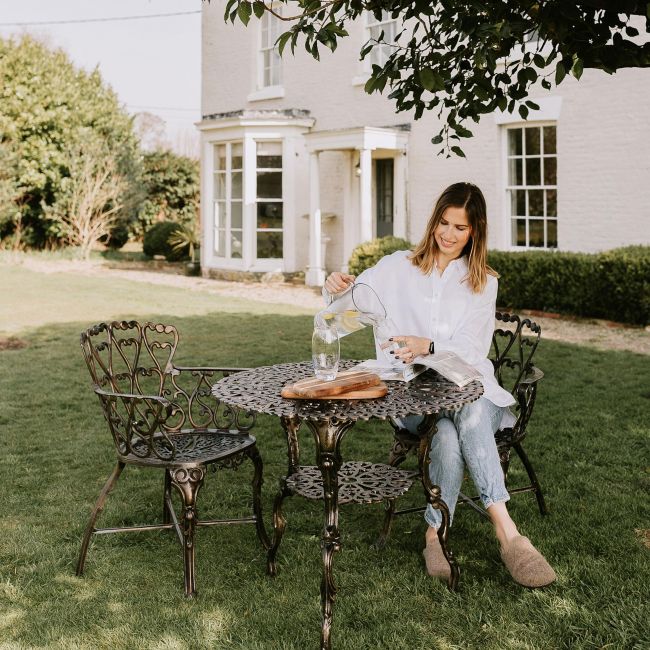 Antique Bronze "Ascott" Dining Set  Antique Bronze "Ascott" Dining Set