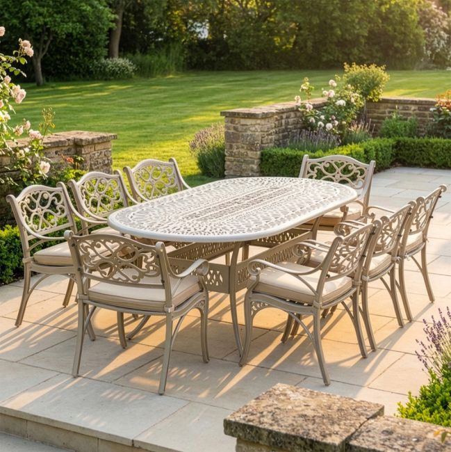 Antique Bronze "Summerworth " Dining Set in Situ