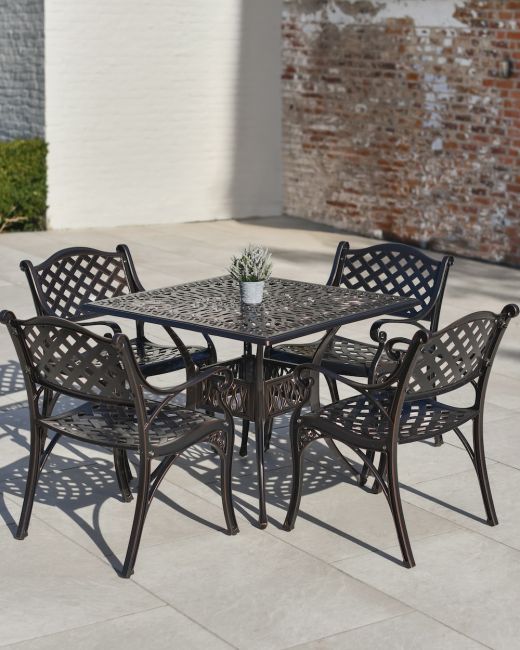 Antique Bronze "Summerworth " Dining Set in Situ