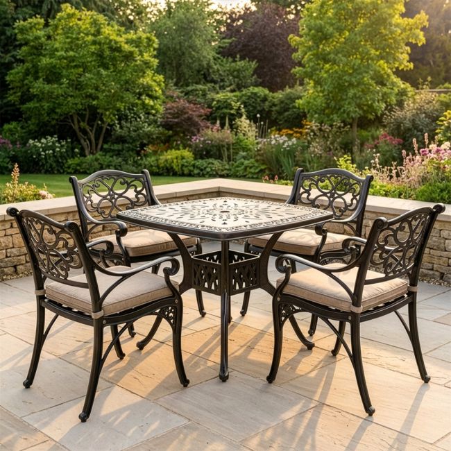 Antique Copper "Henley" Four Seater Furniture Set digital illustration