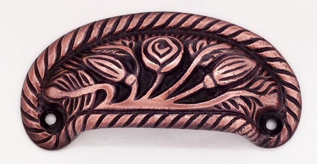 “Antique Roses” Hooded Cabinet Pull Handle “Antique Roses” Hooded Cabinet Pull Handle