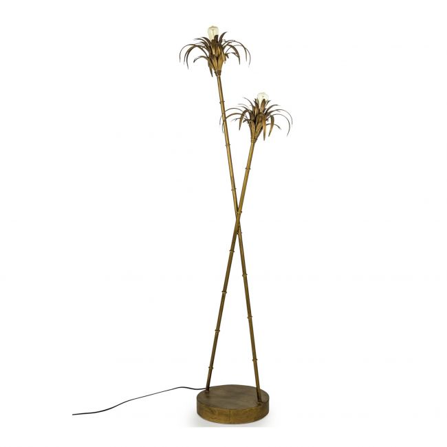 Palm Tree Floor Lamp with the Lamp Turned On Palm Tree Floor Lamp with the Lamp Turned On