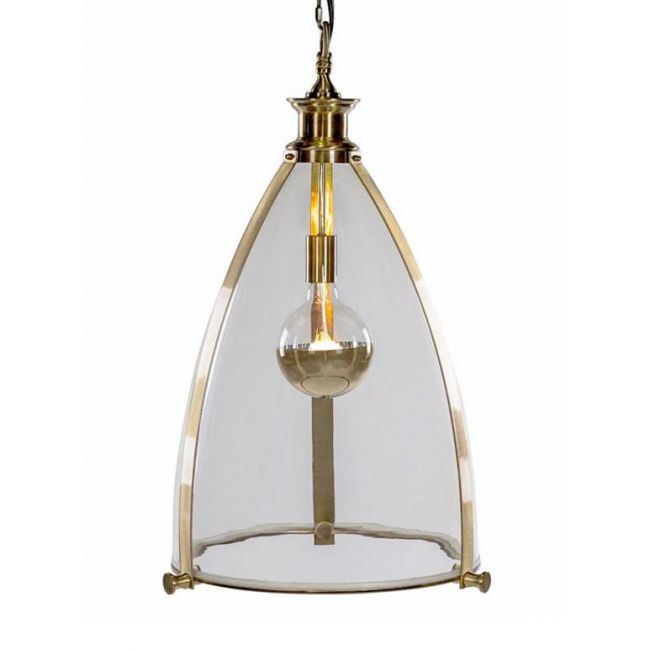 Arched Frame Hanging Pendant Light in a Brass Finish Arched Frame Hanging Pendant Light in a Brass Finish
