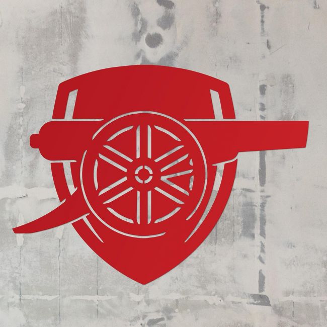 "Arsenal Cannon" Wall Art on a Rustic Wall "Arsenal Cannon" Wall Art on a Rustic Wall