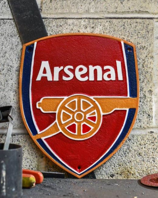 "Arsenal" Reproduction Sign in Situ "Arsenal" Reproduction Sign in Situ