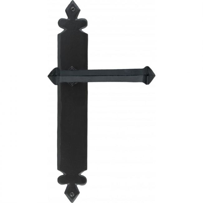 Black Tudor Lever Latch Set