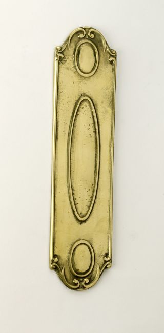 “Haltpark Court” Period Brass Finger Plate “Haltpark Court” Period Brass Finger Plate