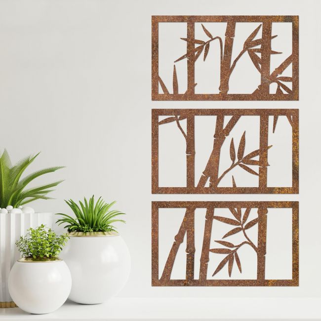 Bamboo Wall Art in Situ by Plants Bamboo Wall Art in Situ by Plants