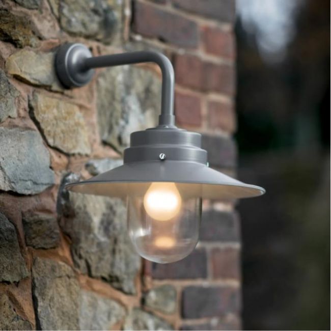 Contemporary Grey Barn Light
