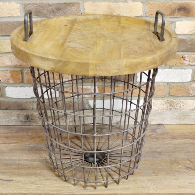 Basket Side Table