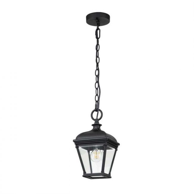 "Boxwell" Medium Single Light Chain Lantern in Midnight Black "Boxwell" Medium Single Light Chain Lantern in Midnight Black