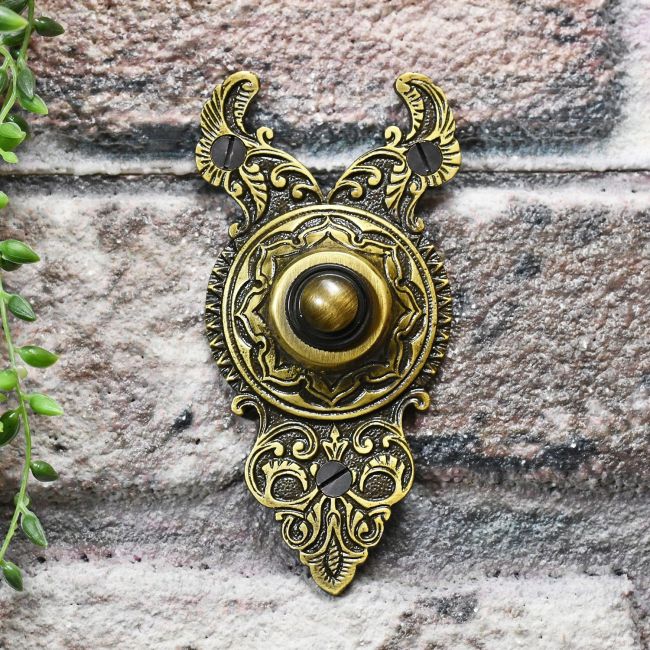 Exterior old fashioned door bell Exterior old fashioned door bell