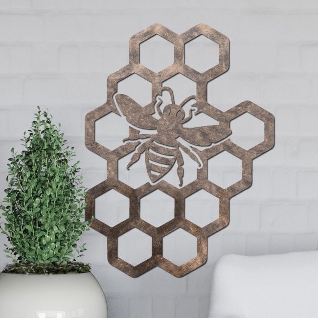 Antique Bee Honeycomb Wall Art Antique Bee Honeycomb Wall Art