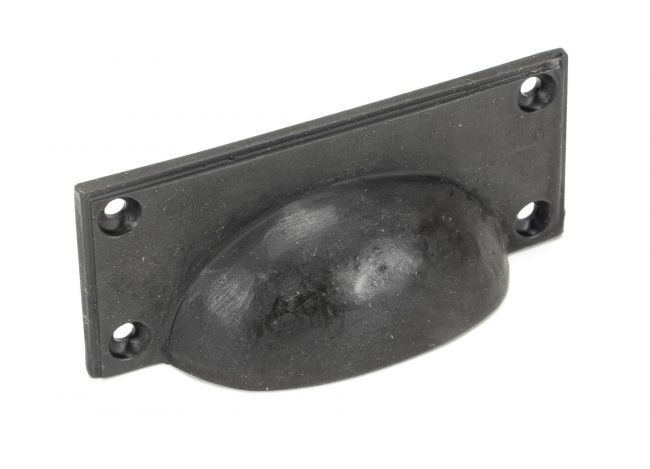 Beeswax Rectangular Drawer Pull with Curved Handle Beeswax Rectangular Drawer Pull with Curved Handle