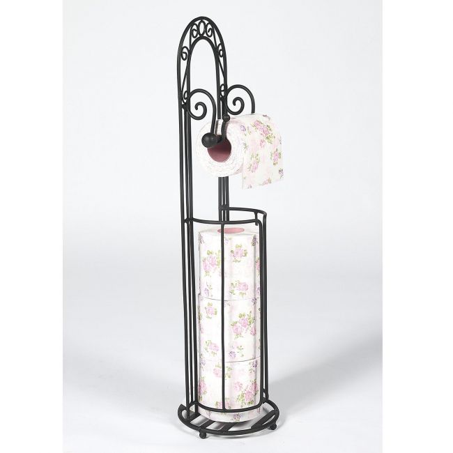 "Bella Jane" Vintage Floor Standing Toilet Roll Holder Holding a Toilet Roll "Bella Jane" Vintage Floor Standing Toilet Roll Holder Holding a Toilet Roll
