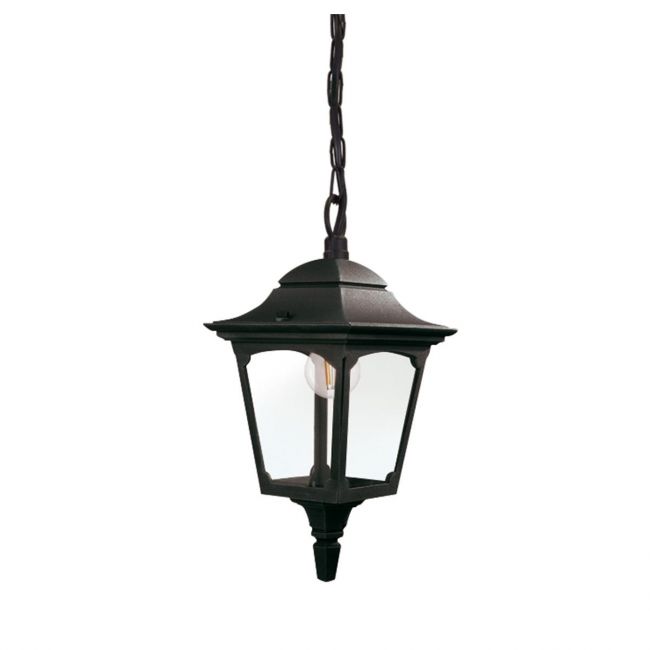 Black "Chapel Heath" Hanging Chain Lantern - 35cm Black "Chapel Heath" Hanging Chain Lantern - 35cm