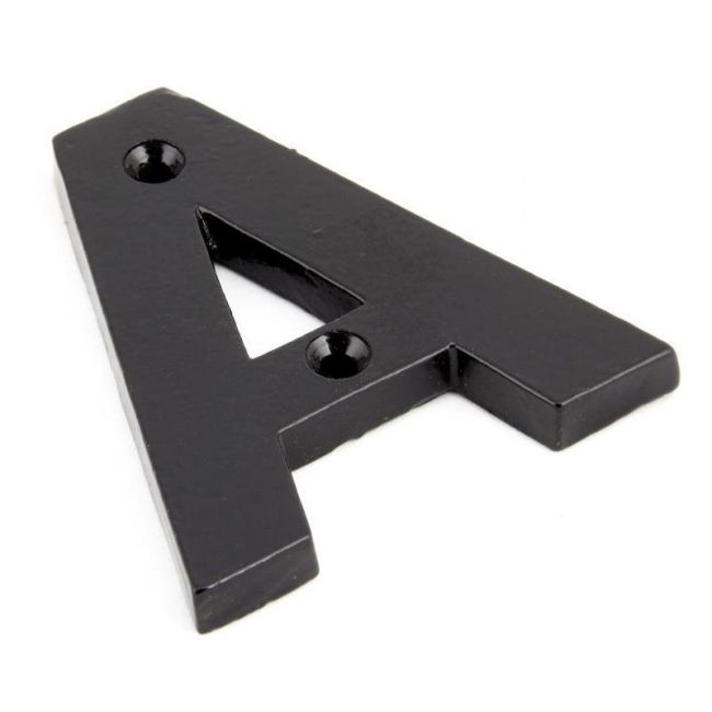 Black 3 Inch Letter A Screw Fix Letter Black 3 Inch Letter A Screw Fix Letter