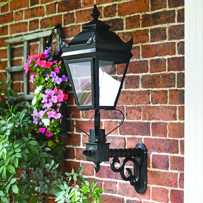Black Ashington Deluxe Victorian Wall Light Black Ashington Deluxe Victorian Wall Light