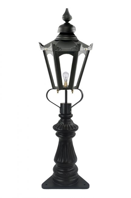 Black Concordia Fluted Patio & Driveway Light 103cm Black Concordia Fluted Patio & Driveway Light 103cm