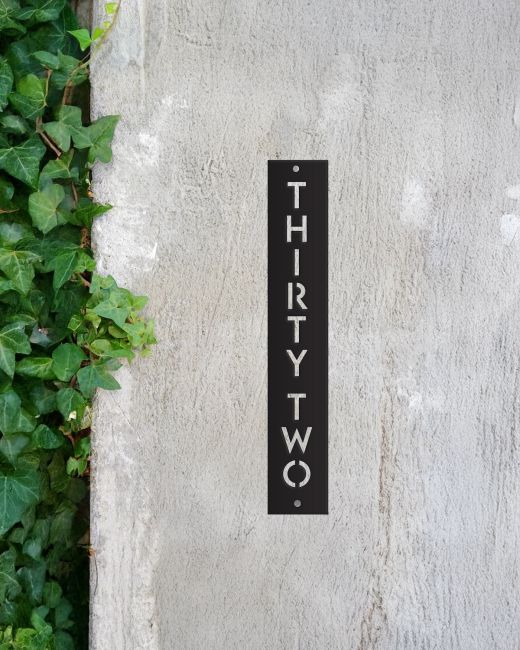 Black Contemporary House Sign Black Contemporary House Sign